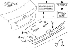Subaru OEM WRX TS Trunk Emblem Subaru WRX 2025-2026 | 93079VC320