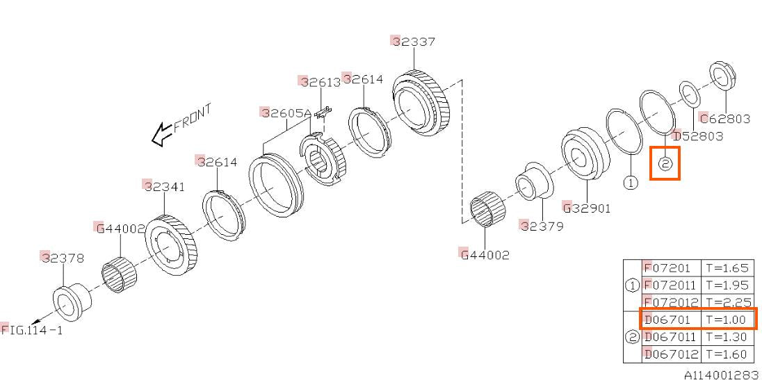 Subaru OEM Washer 67X72XT Subaru WRX 2015-2021 / STI 2004-2021 | 803067010