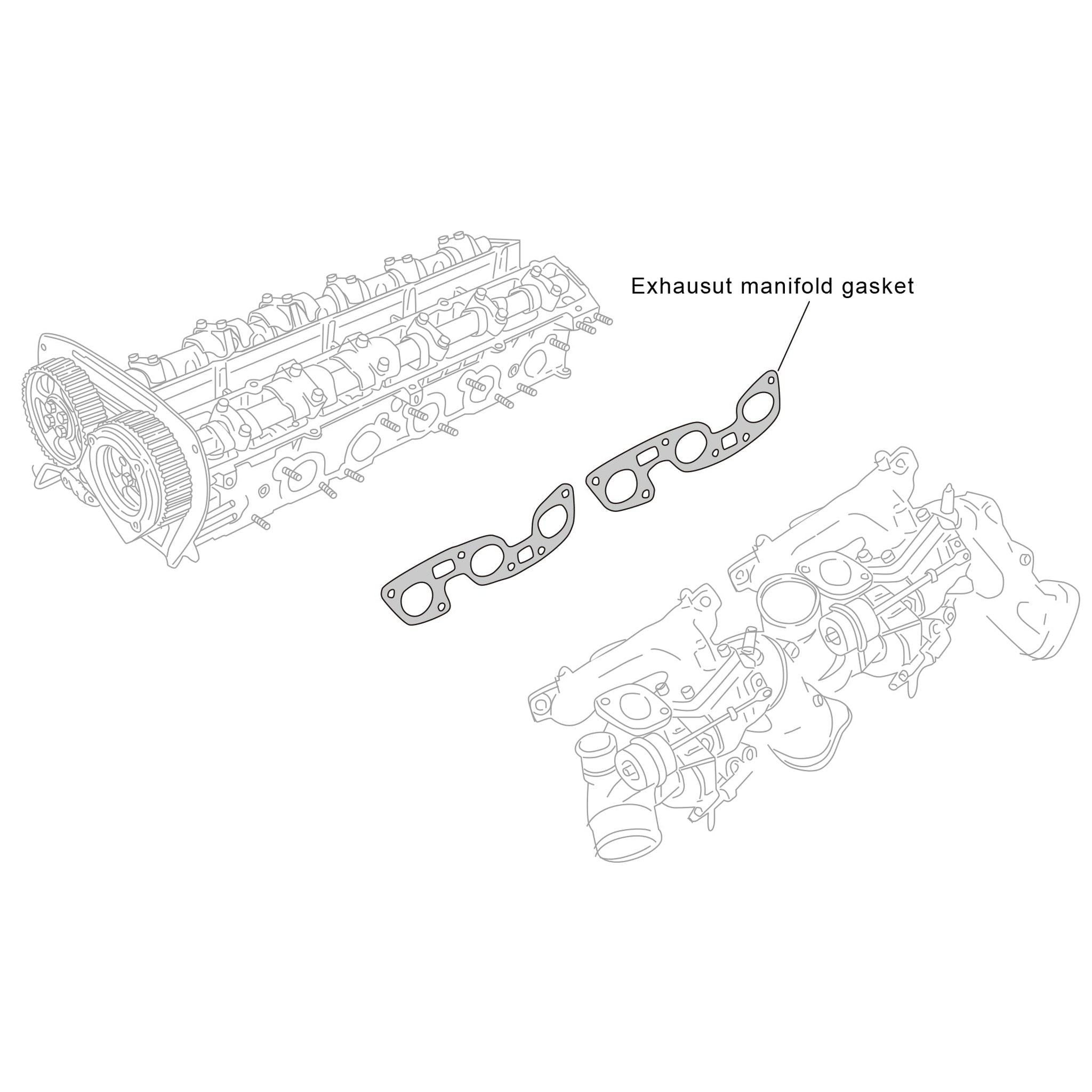 Tomei Exhaust Manifold Gasket Set Nissan Skyline GT-R 32 / 33 /34 with RB26DETT | TA4060-NS05A