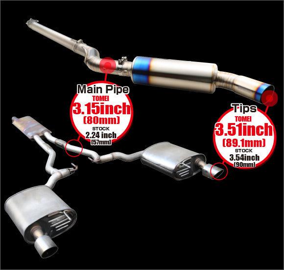 Tomei Expreme Ti Cat-Back Exhaust Ford Mustang Ecoboost 2015+ | TB6090-FR01A