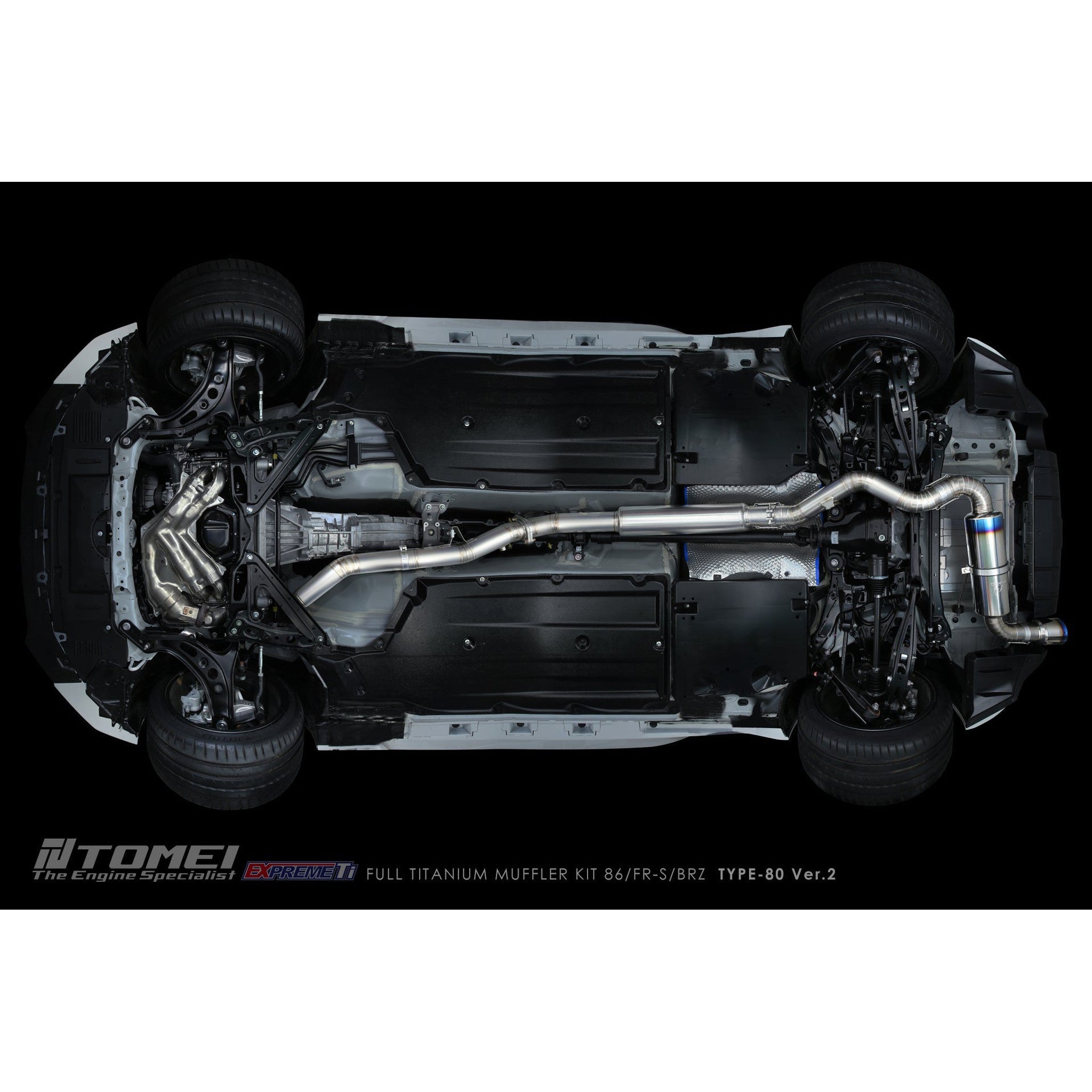 Tomei Expreme Ti Type-80 V2 Titanium Cat Back Exhaust Subaru BRZ / Scion FR-S / Toyota 86 2017-2026 | TB6090-SB05A