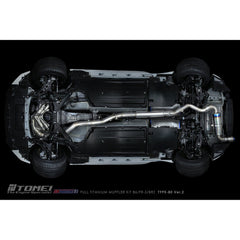 Tomei Expreme Ti Type-80 V2 Titanium Cat Back Exhaust Subaru BRZ / Scion FR-S / Toyota 86 2017-2026 | TB6090-SB05A