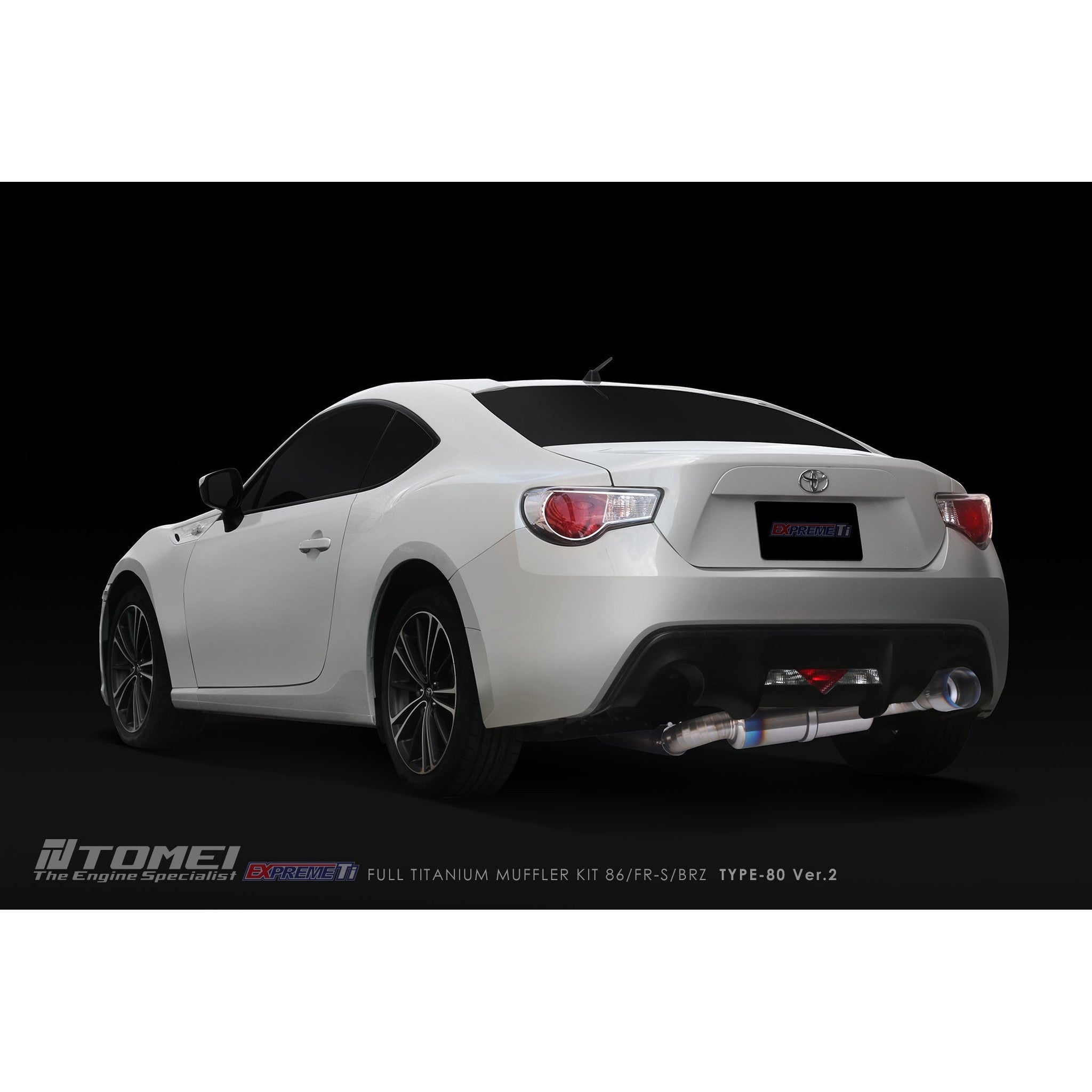Tomei Expreme Ti Type-80 V2 Titanium Cat Back Exhaust Subaru BRZ / Scion FR-S / Toyota 86 2017-2026 | TB6090-SB05A