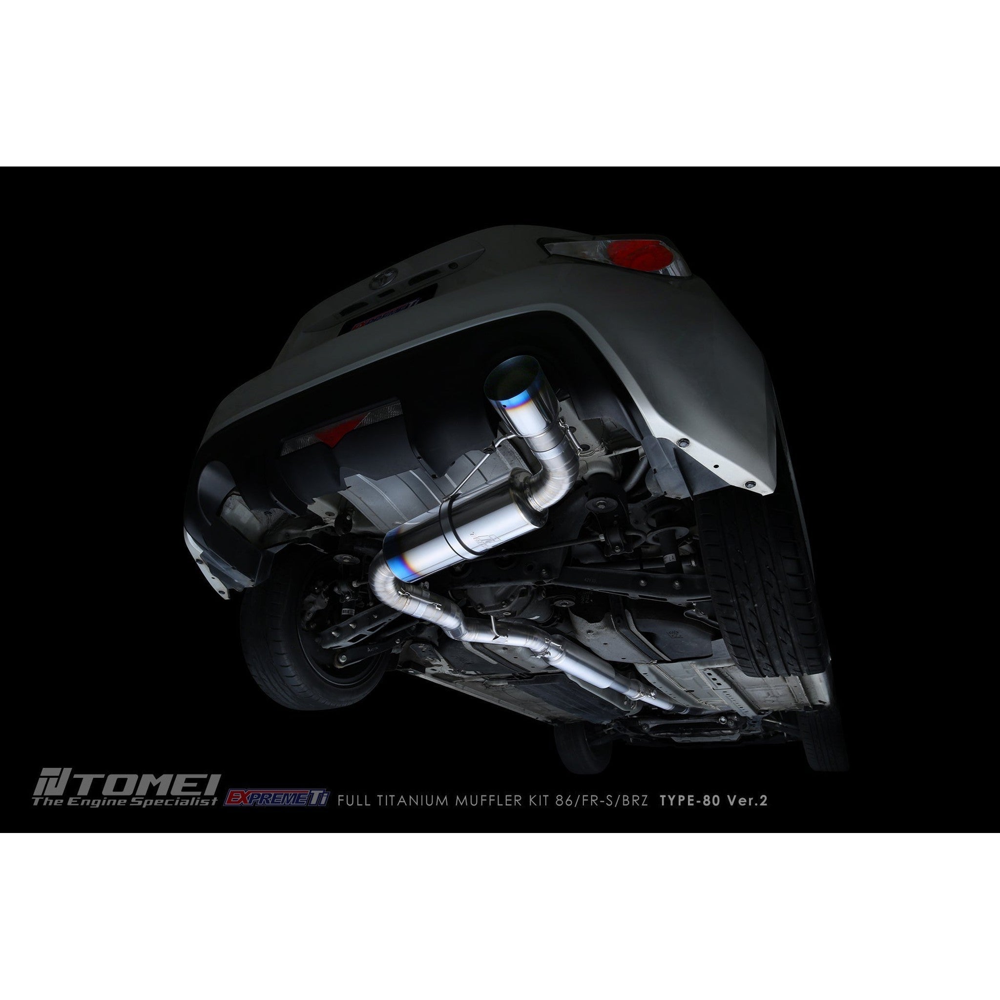 Tomei Expreme Ti Type-80 V2 Titanium Cat Back Exhaust Subaru BRZ / Scion FR-S / Toyota 86 2017-2026 | TB6090-SB05A