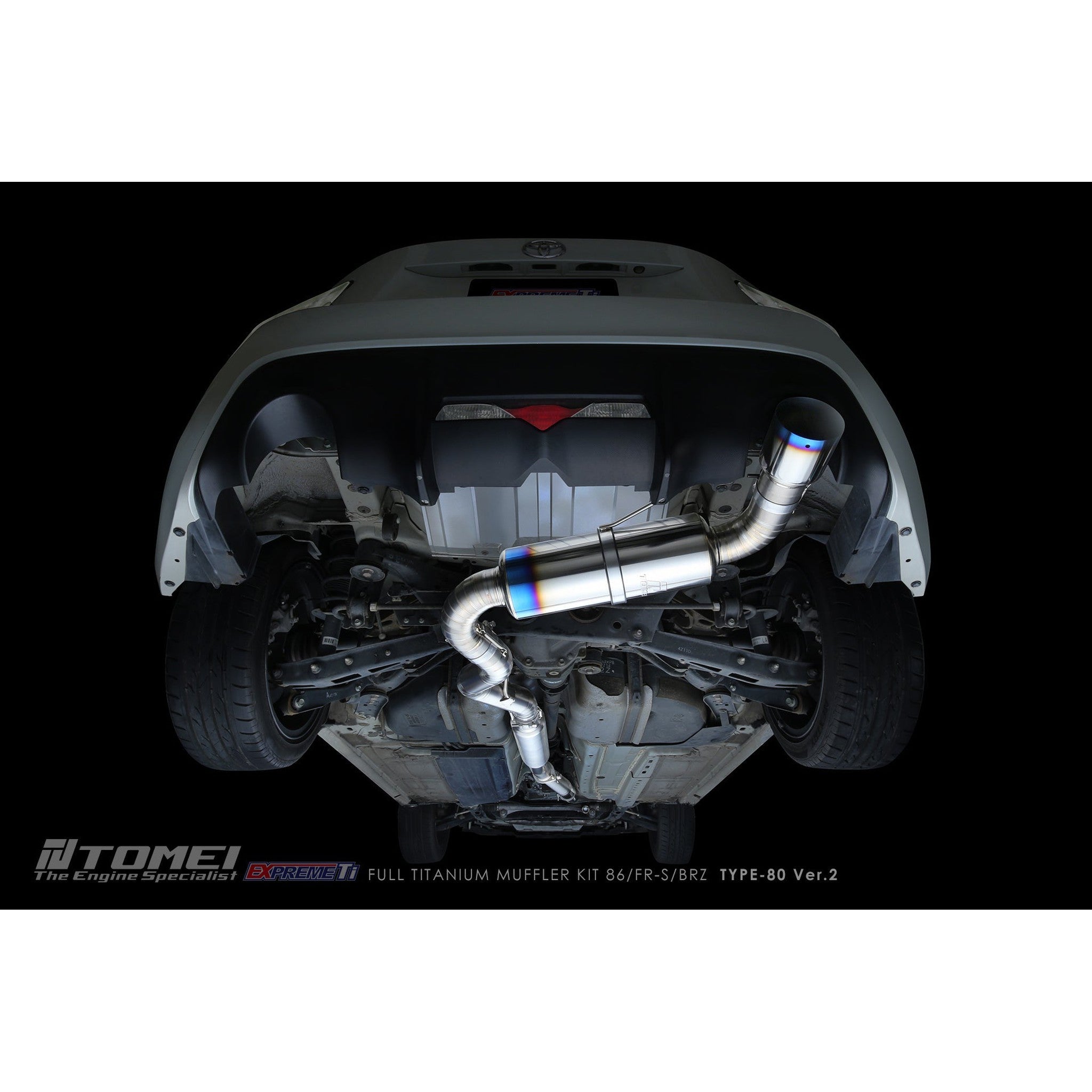 Tomei Expreme Ti Type-80 V2 Titanium Cat Back Exhaust Subaru BRZ / Scion FR-S / Toyota 86 2017-2026 | TB6090-SB05A