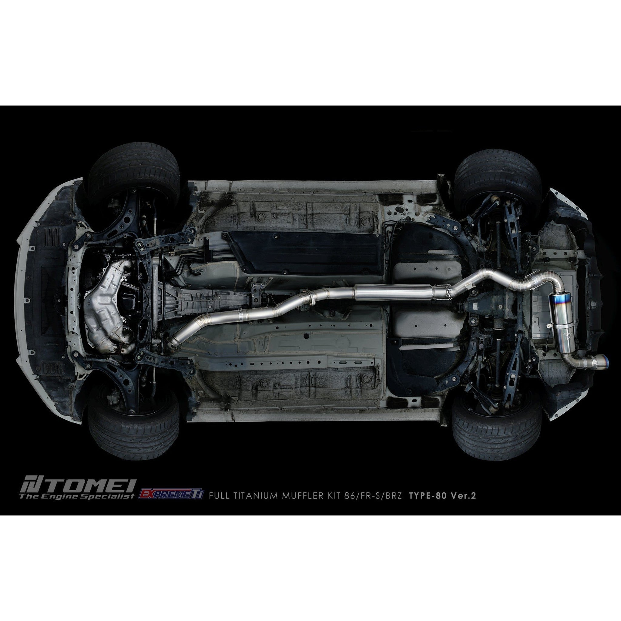 Tomei Expreme Ti Type-80 V2 Titanium Cat Back Exhaust Subaru BRZ / Scion FR-S / Toyota 86 2017-2026 | TB6090-SB05A