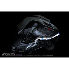 Tomei Expreme Ti Type-80 V2 Titanium Cat Back Exhaust Subaru BRZ / Scion FR-S / Toyota 86 2017-2026 | TB6090-SB05A