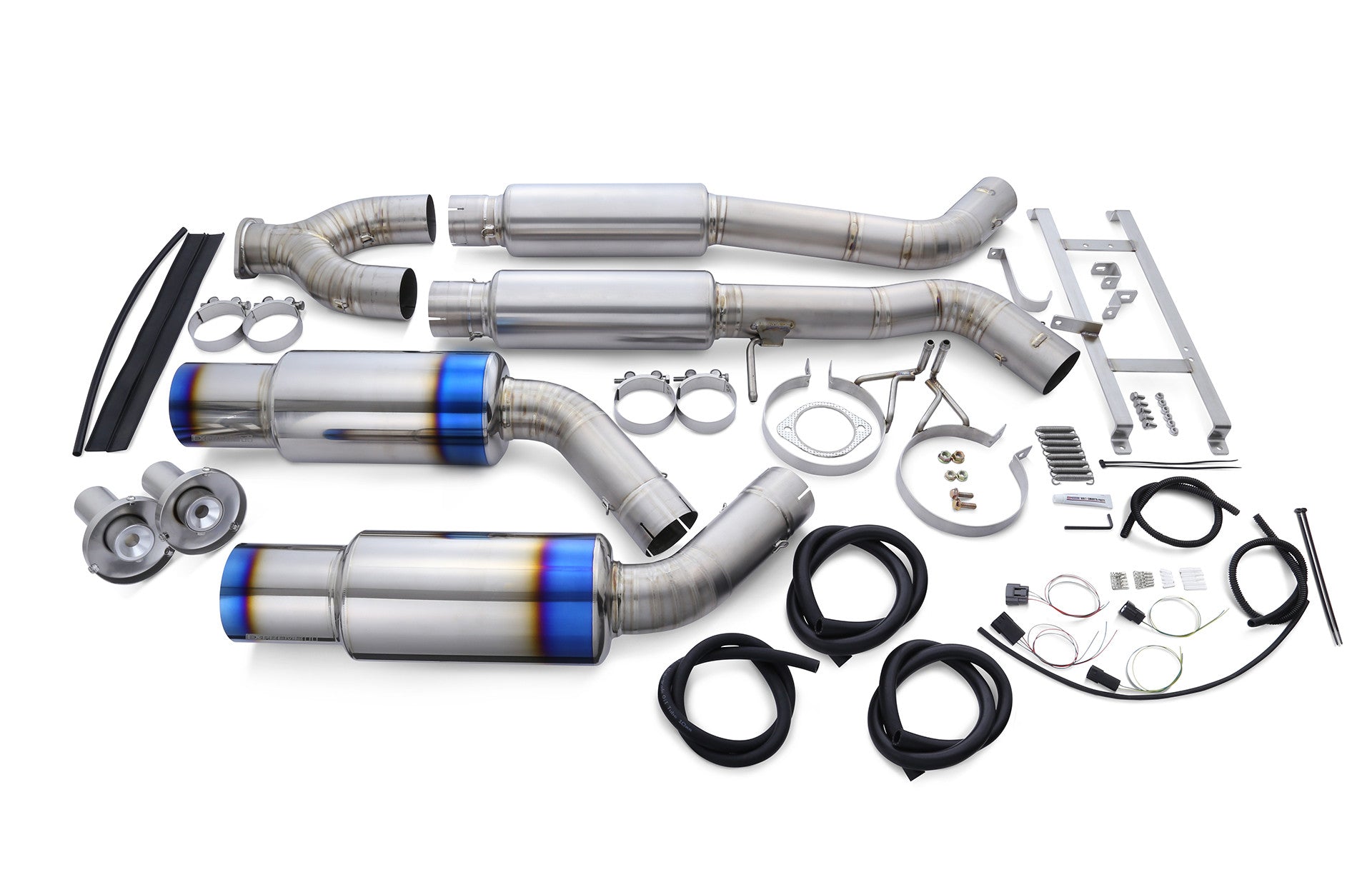 Tomei Full Titanium Dual Expreme Type D Cat Back Exhaust Nissan 370z 2009-2020 | TB6090-NS02B