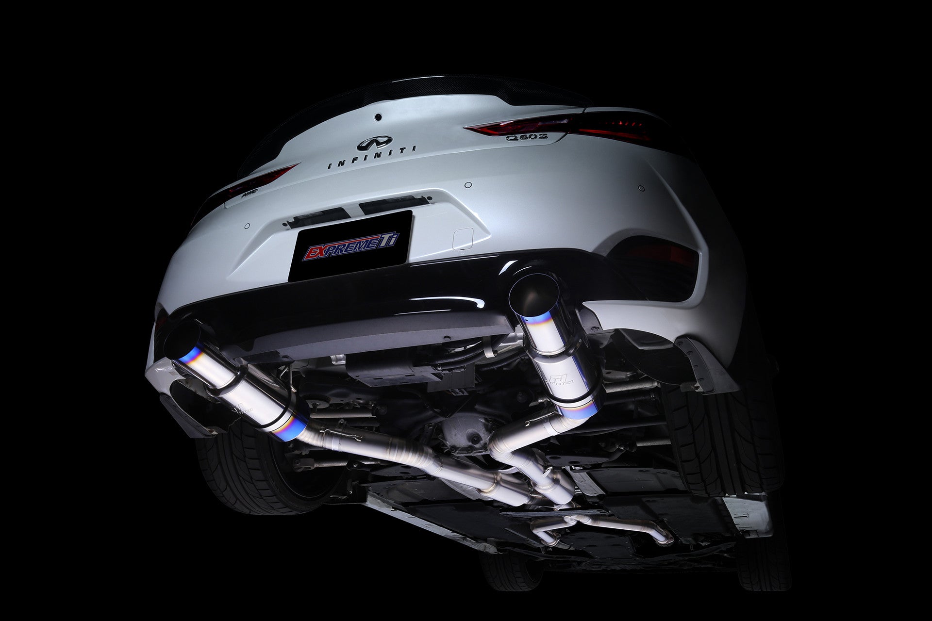 Tomei Full Titanium Expreme Dual Type D Cat Back Exhaust Infiniti Q60 2017-2022 | TB6090-NS21F