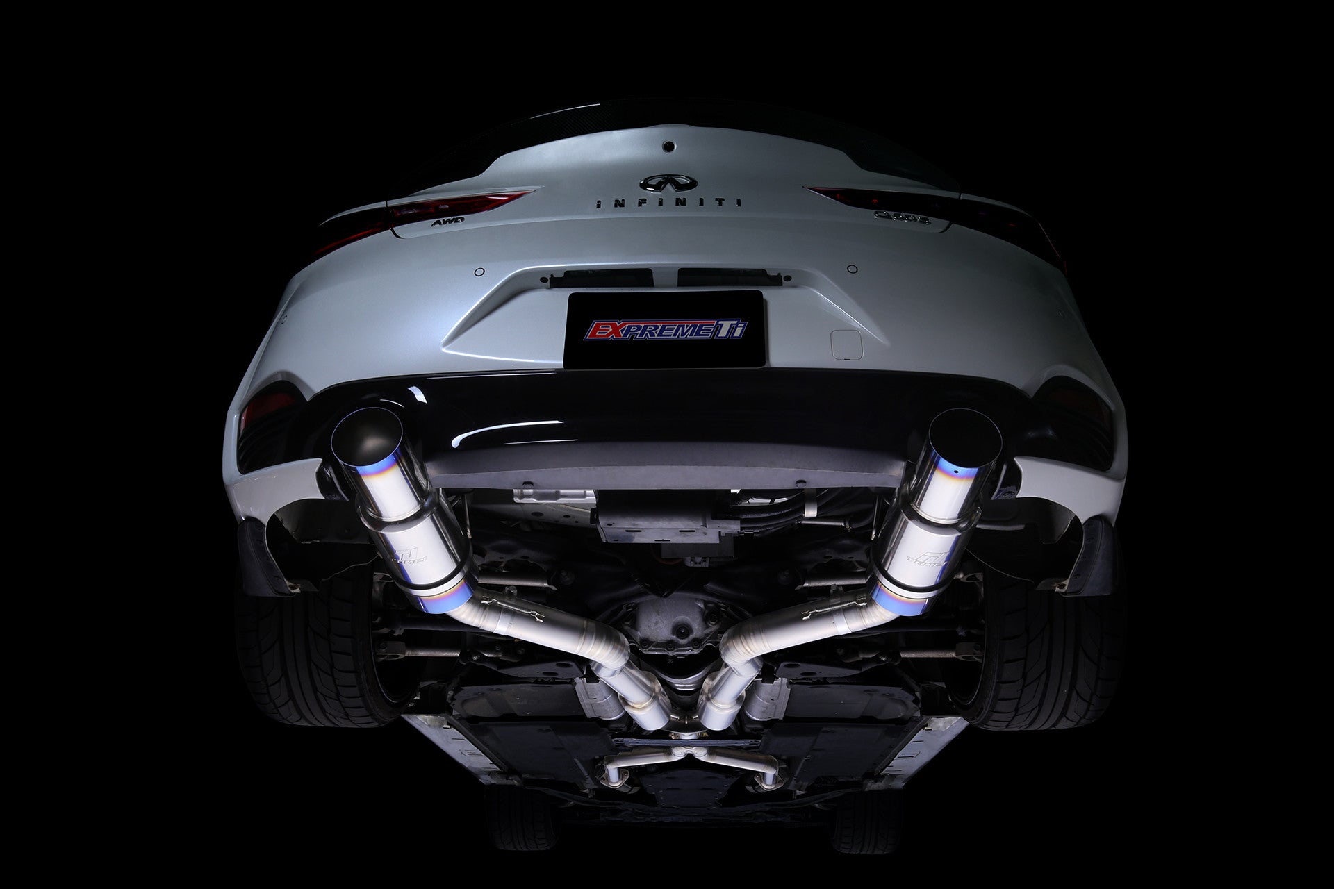 Tomei Full Titanium Expreme Dual Type D Cat Back Exhaust Infiniti Q60 2017-2022 | TB6090-NS21F