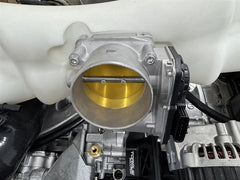 Torque Solution 06-21 Subaru STI / 08-14 Subaru WRX Big Bore 76mm Throttle Body Adapter - Black | TS-SU-870O-BK
