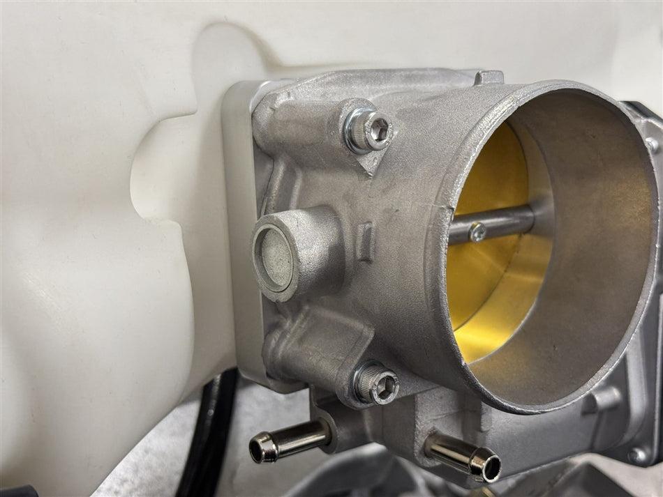 Torque Solution 06-21 Subaru STI / 08-14 Subaru WRX Big Bore 76mm Throttle Body Adapter - Silver | TS-SU-870O-S