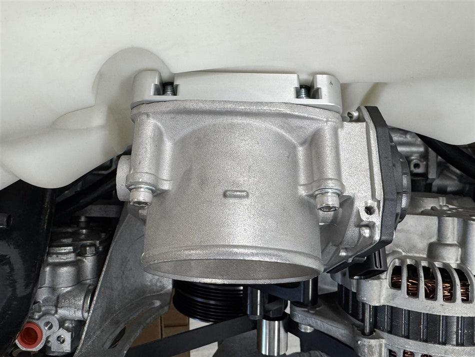 Torque Solution 06-21 Subaru STI / 08-14 Subaru WRX Big Bore 76mm Throttle Body Adapter - Silver | TS-SU-870O-S