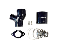 Torque Solution 12-21 Subaru WRX Top Mount Charge Pipe - Titanium Burnt Blue | TS-SU-843-BU