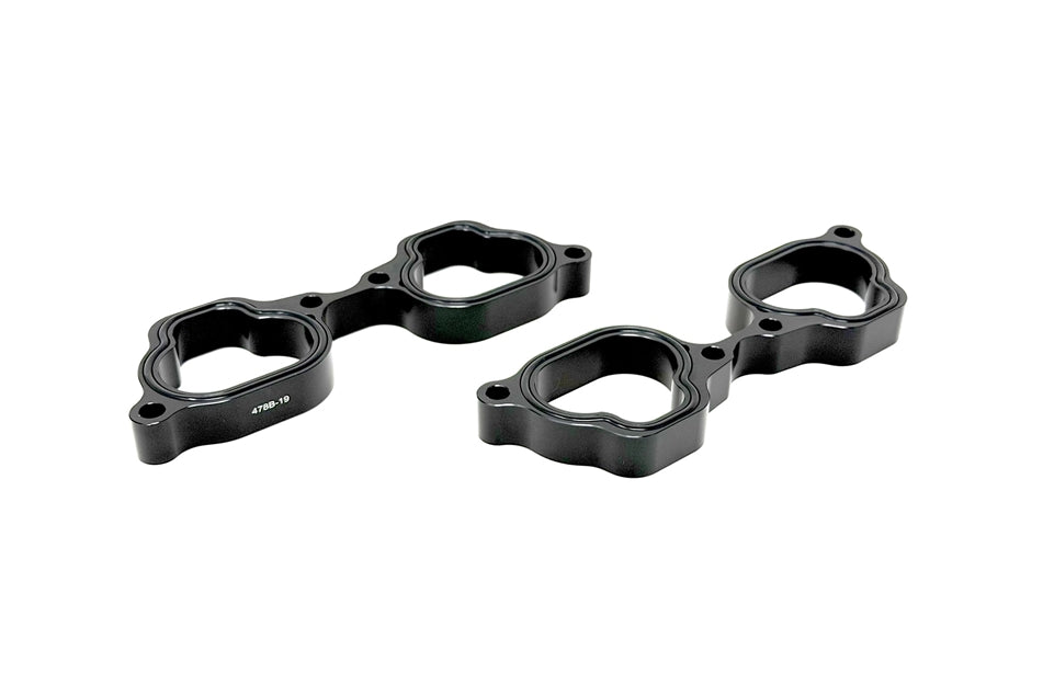 Torque Solution 19mm Billet Intake Manifold Spacer Black Subaru WRX 02-14 / STI 04-21 / FXT 04-13 / Legacy GT 05-12 | TS-SU-478B-BK