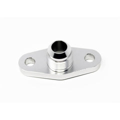 Torque Solution Billet Offset Oil Drain Flange w/ Integrated -10AN Flange T3/T4 & PTE/Borg Turbo | TS-UNI-476