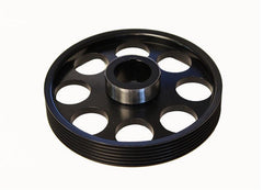 Torque Solution Black Lightweight Crank Pulley Hyundai Genesis Coupe 3.8 2010-2015 | TS-GEN-005B
