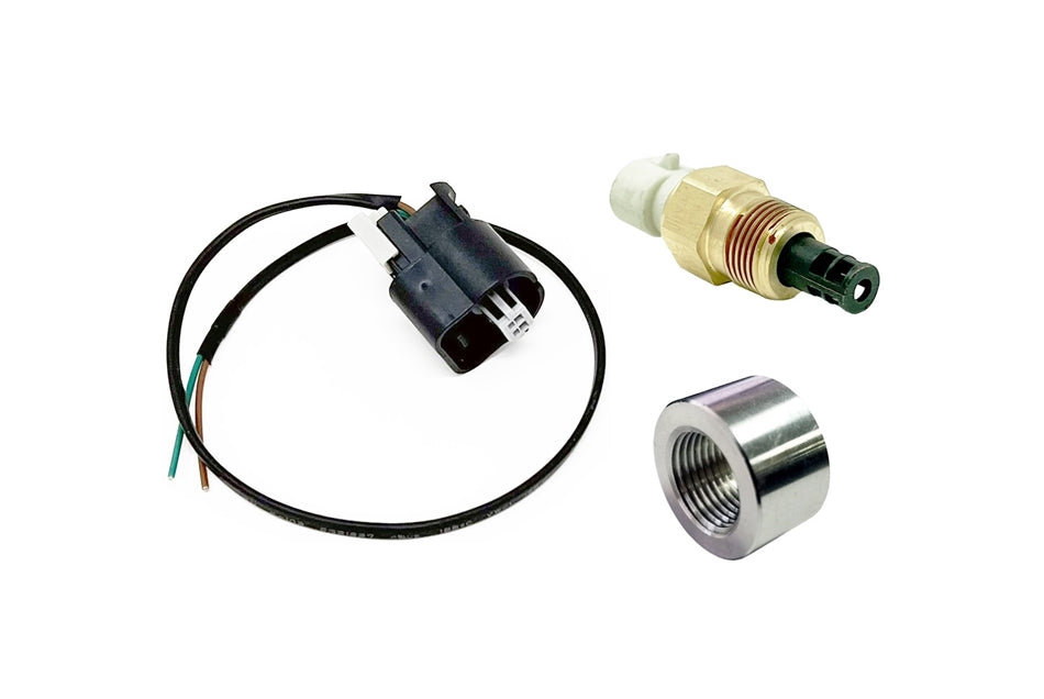 Torque Solution Fast Response SD IAT Sensor Kit GM Style IAT Sensor w/ Pigtail & Stainless Weld Bung | TS-ES-IAT-GMPS