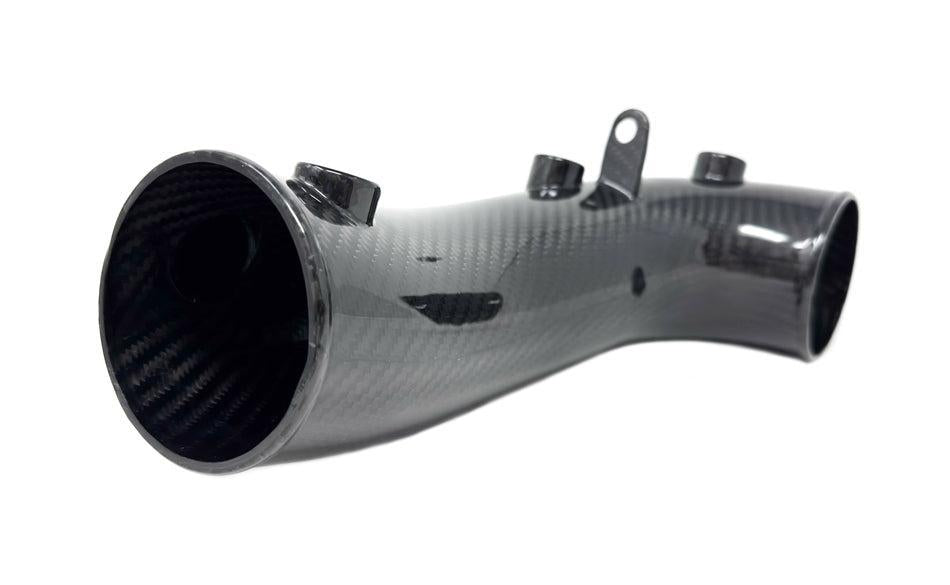 Torque Solution HD Hard Turbo Inlet Carbon Fiber OEM / 2.4" Subaru WRX 02-07 / STI 04-21 | TS-SU-881CF-O