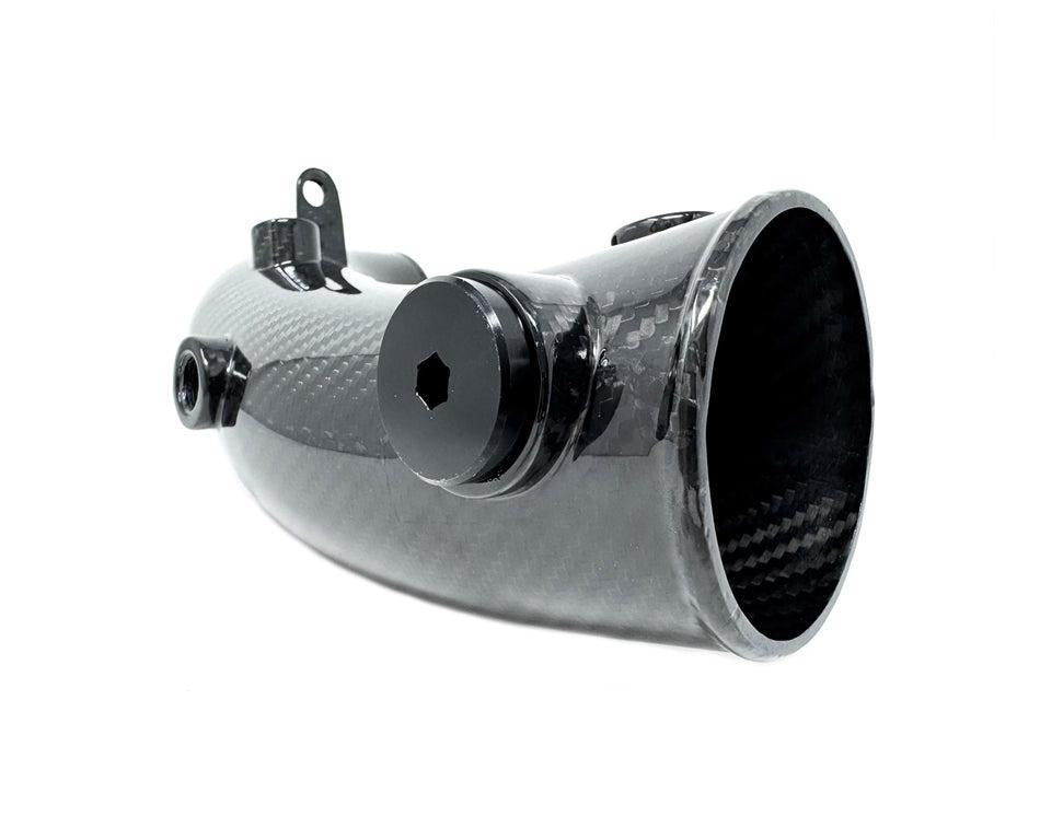 Torque Solution HD Hard Turbo Inlet Carbon Fiber OEM / 2.4" Subaru WRX 02-07 / STI 04-21 | TS-SU-881CF-O