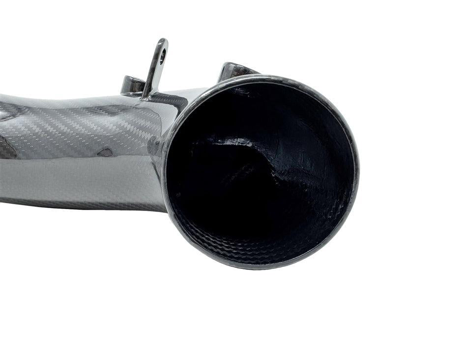 Torque Solution HD Hard Turbo Inlet Carbon Fiber OEM / 2.4" Subaru WRX 02-07 / STI 04-21 | TS-SU-881CF-O