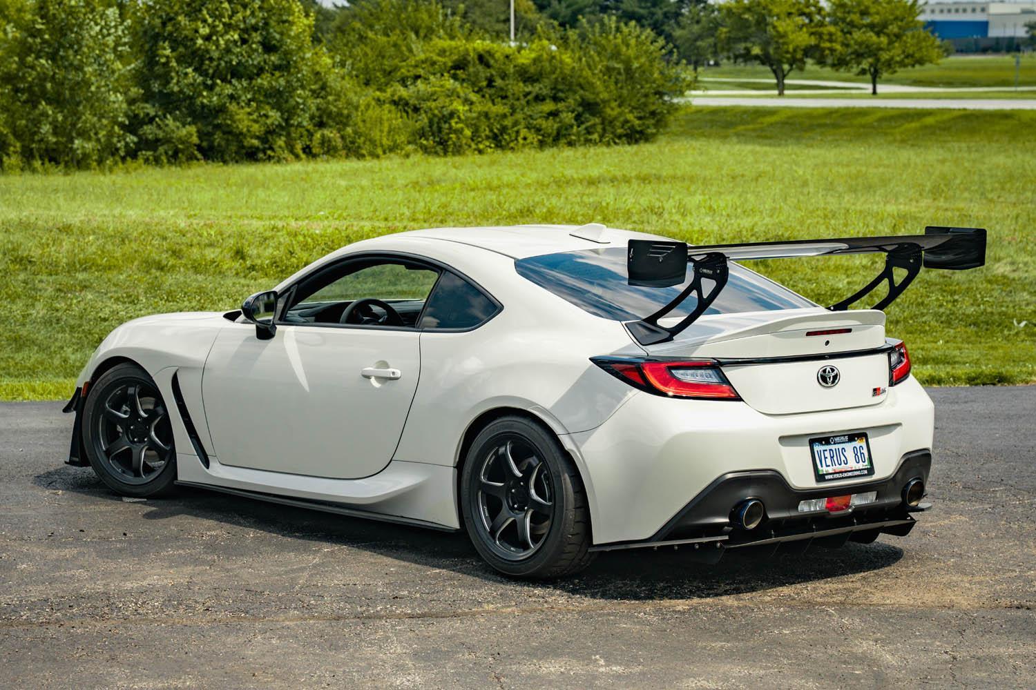 Verus Bottom Mount UCW Rear Wing Kit w/ CF End Plates Subaru BRZ / Toyota GR86 2022-2026 | A0790A-CRB