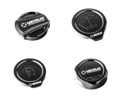 Verus Engineering Engine Bay Cap Kit Black (RLA) 08-14 WRX / STI | A0585A-BLK-RLA