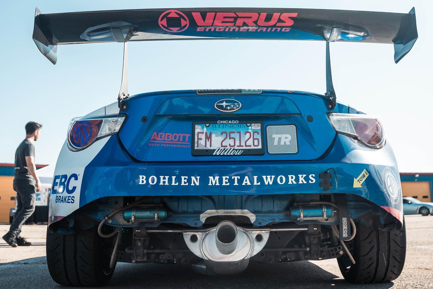 Verus Swan Neck UCW Rear Wing Kit w/ Carbon Fiber End Plates FR-S / GT86 / BRZ 2013-2020 | A0783A-CRB