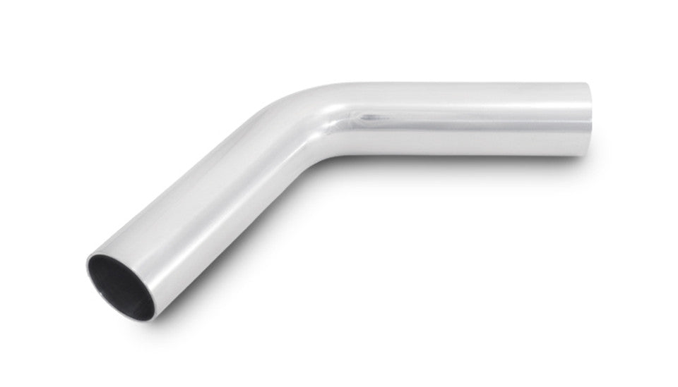 Vibrant 60 Degree Bend Aluminum Elbow Tube Polished Tube OD: 2 CLR: 2.5" Leg Length: 6" | 2814
