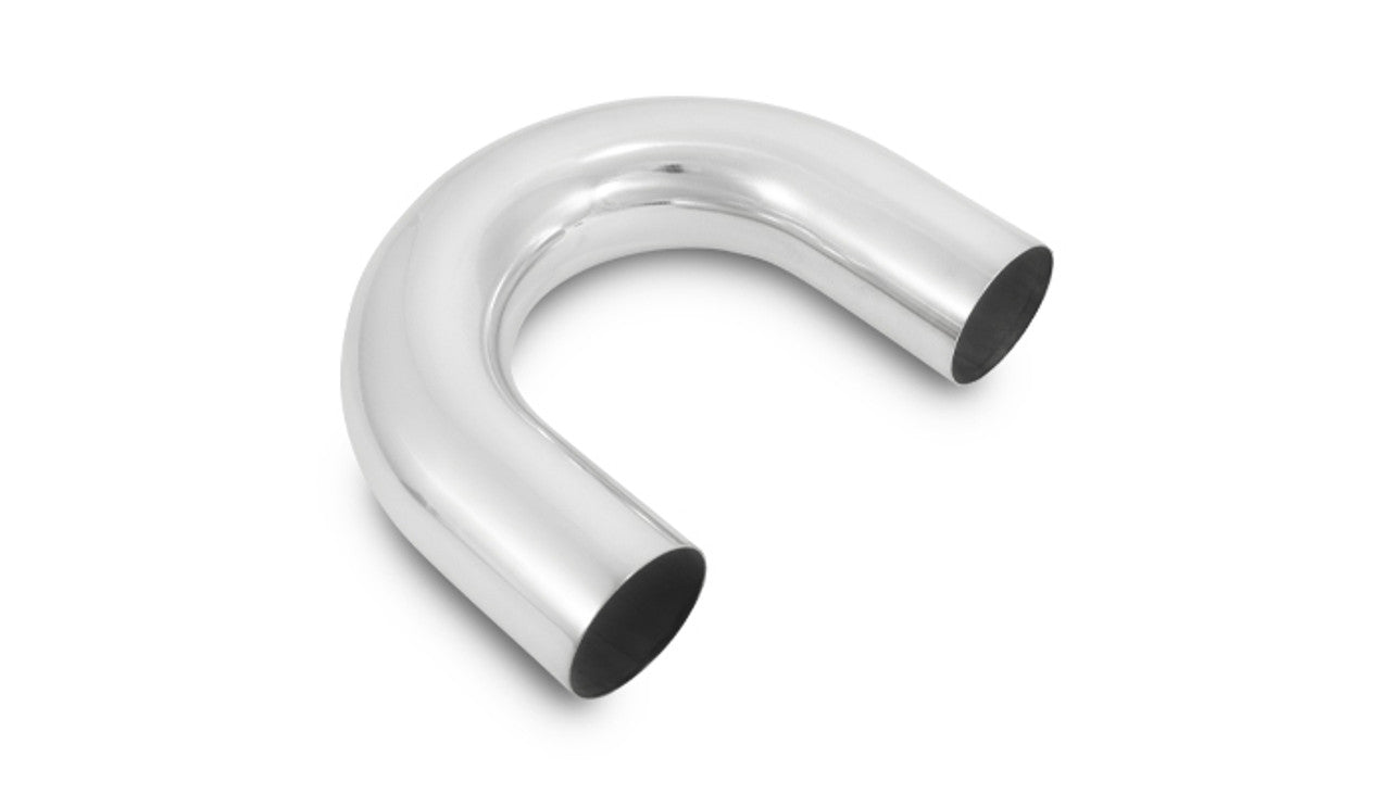 Vibrant Aluminum Tubing 180 Degree Bend Polished 2.5" O.D. Aluminum U-Bend | 2867