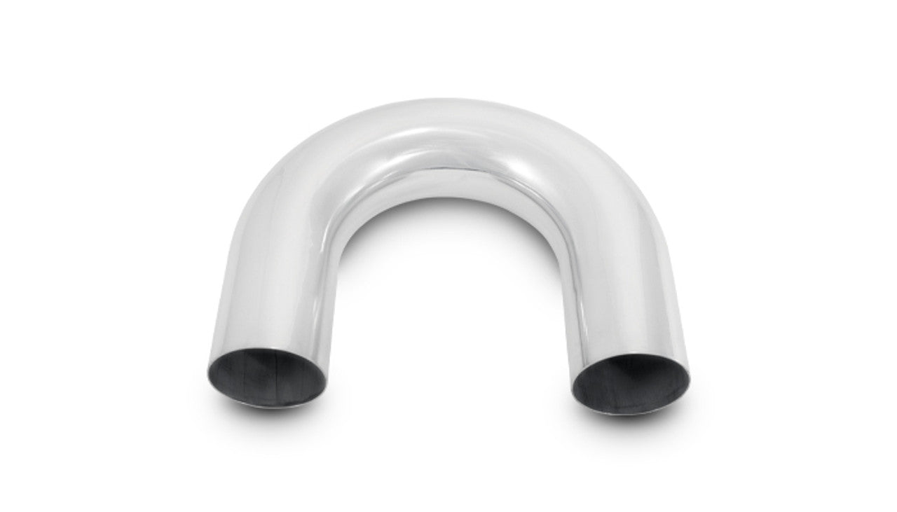 Vibrant Aluminum Tubing 180 Degree Bend Polished 2" O.D. Aluminum U-Bend | 2865
