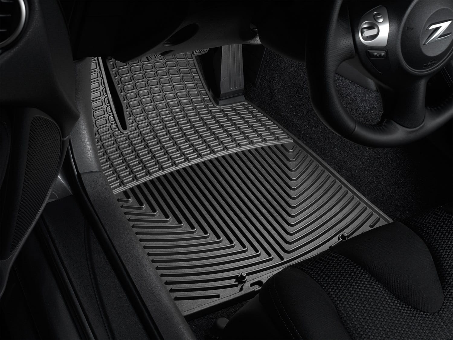WeatherTech Front Rubber Floor Mats Black Nissan 370Z 2009-2020 | W226