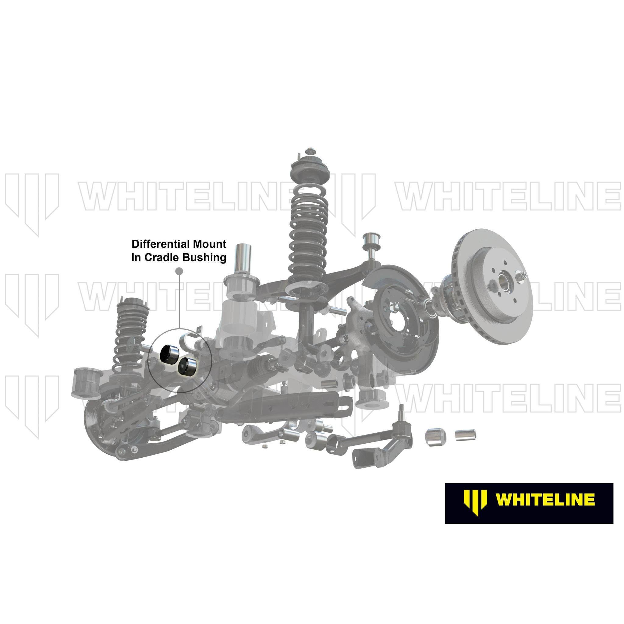 Whiteline Differential Mount Bushings Nissan 350Z 2003-2009 / Infiniti G35 2003-2008 | KDT911