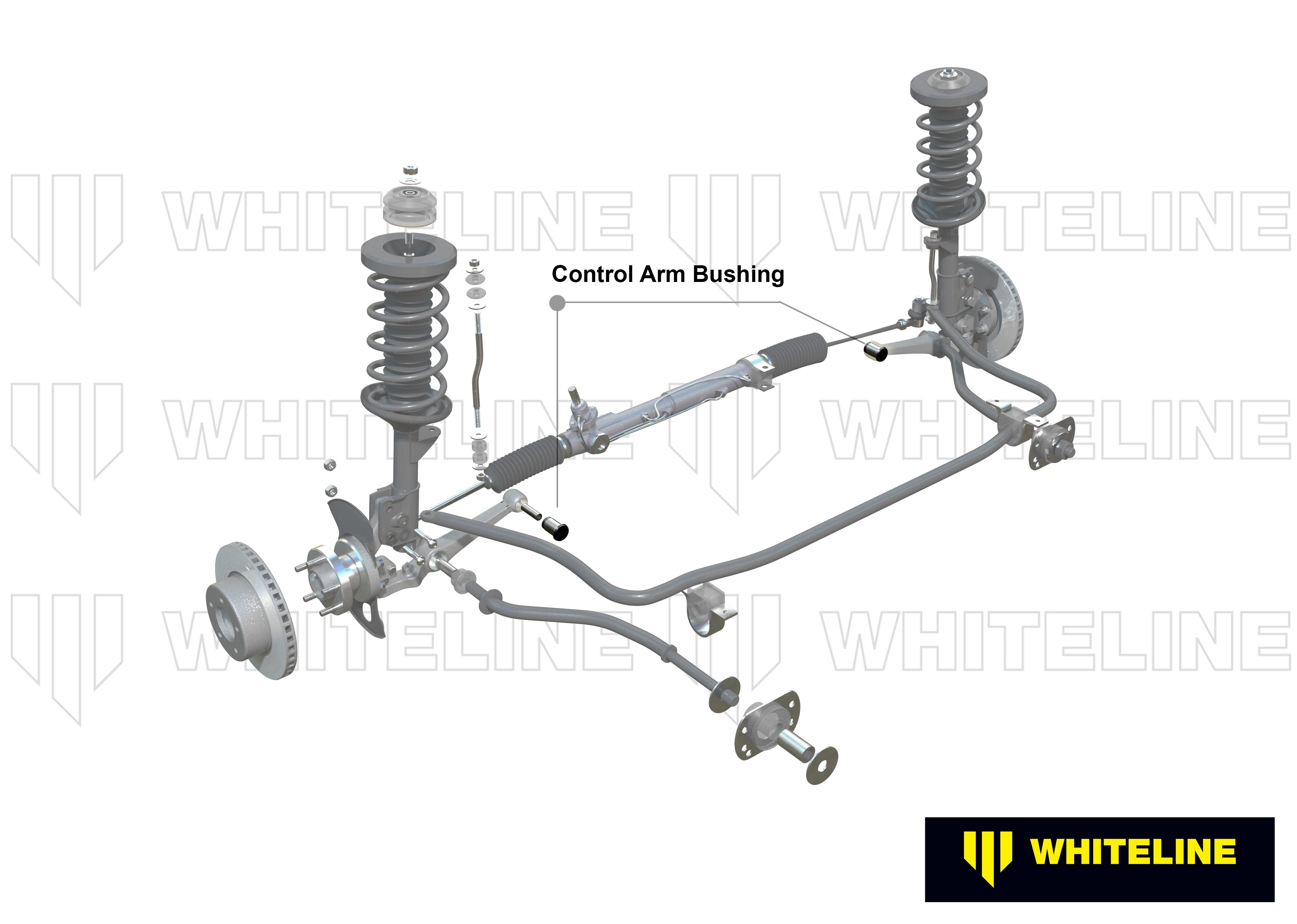 Whiteline Front Lower Control Arm Inner Bushing Kit Nissan Skyline 10/81-90 R31 | W51627