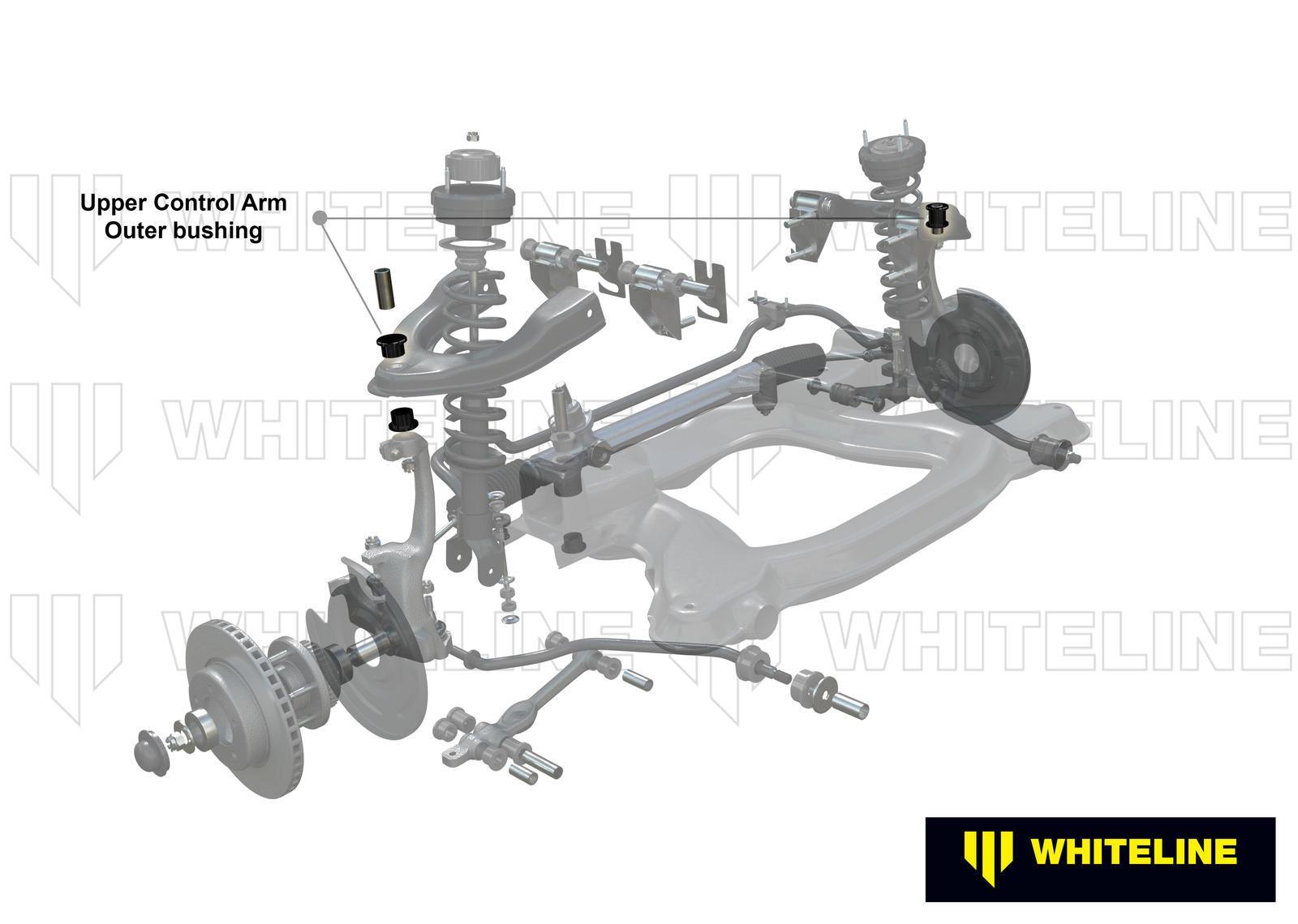 Whiteline Front Upper Control Arm - Outer Bushing Camber Kit Double Offset Nissan Skyline R33/R34 GTR 1993-2000 | KCA348