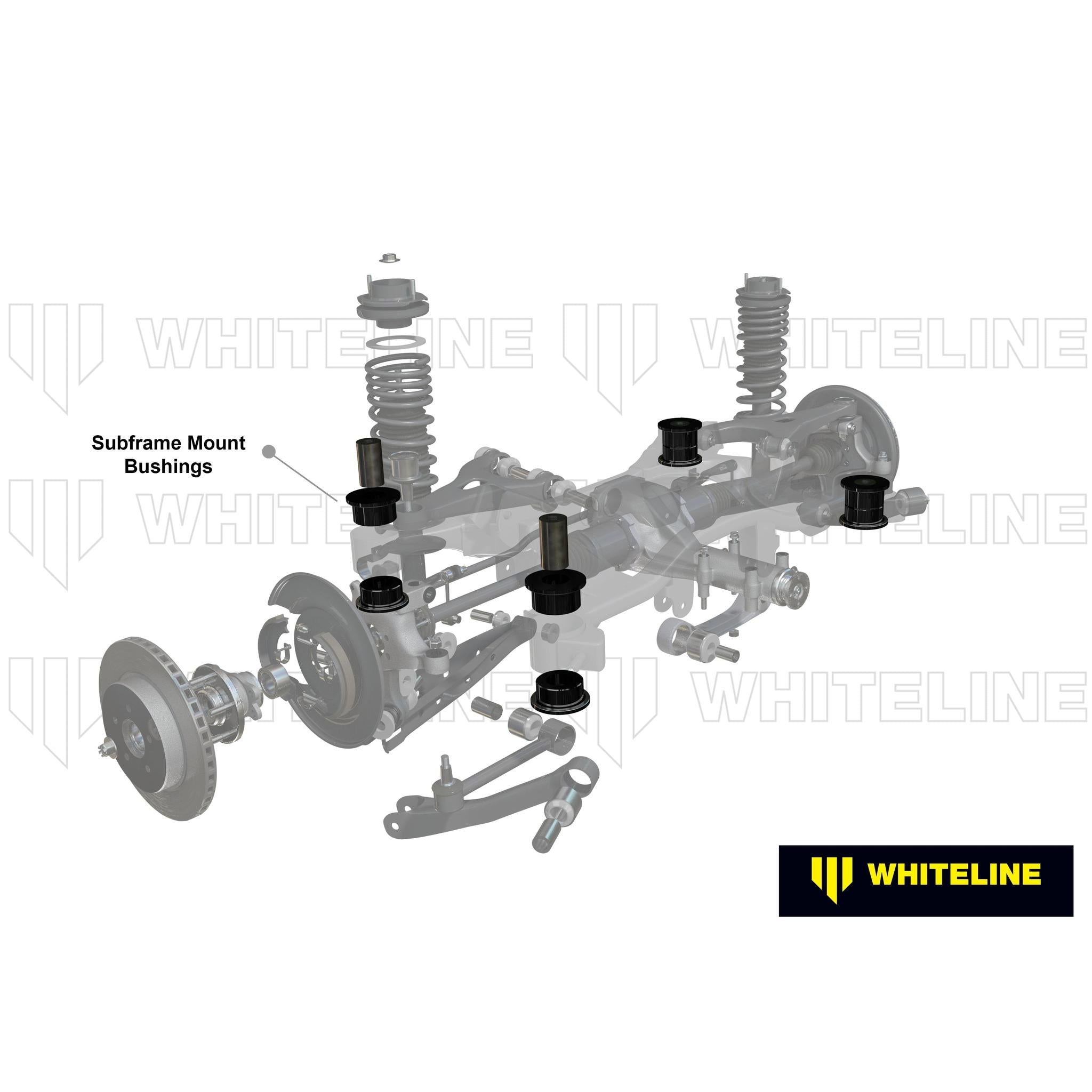 Whiteline Plus Rear Subframe Bushing Kit Nissan 350z / Infiniti G35 2003-2009 | W92994