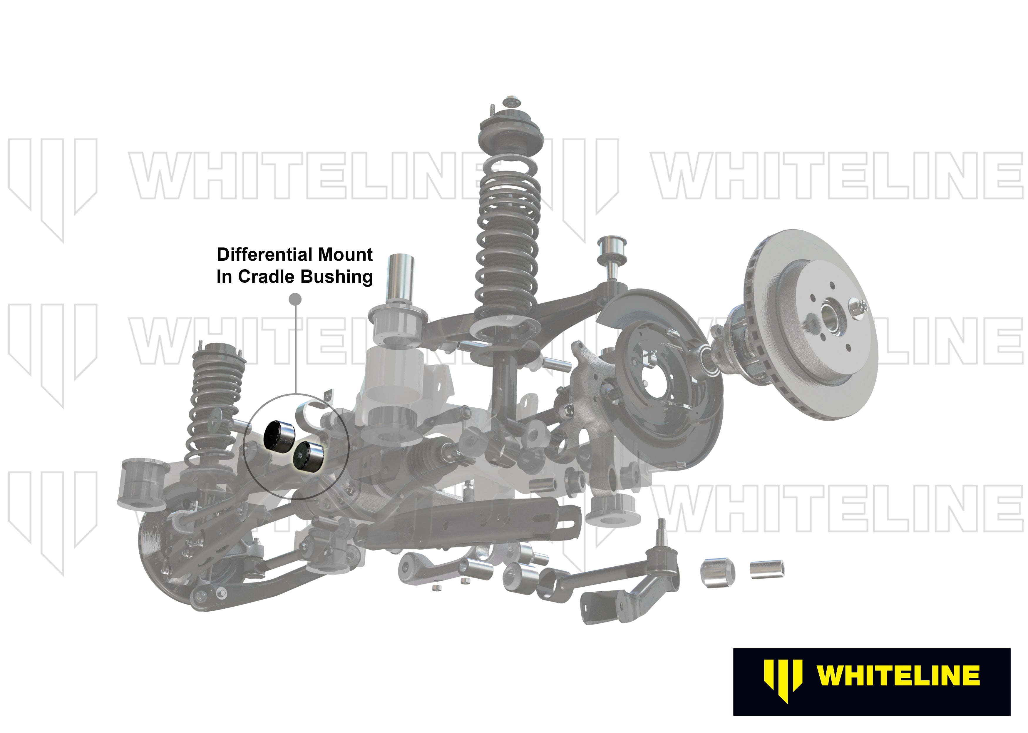 Whiteline Rear Differential Support Bushing Nissan Skyline R32 / R33 / R34 RWD & AWD 1989-2000 | KDT913