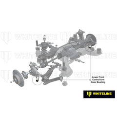 Whiteline Upper Rear Control (Lateral) Arm Bushing Kit Nissan 350z / Infiniti G35 2003-2009 | W62998