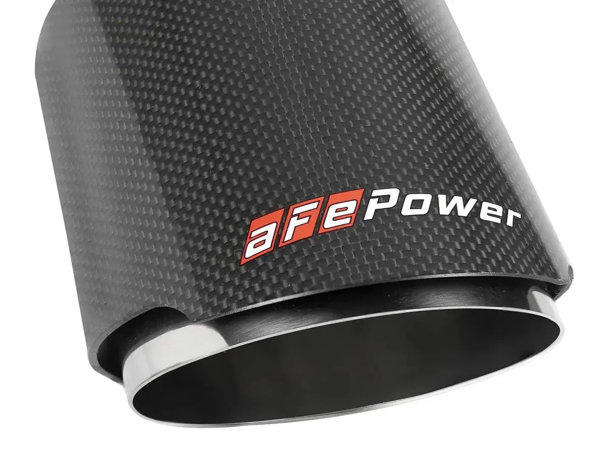 aFe POWER Takeda 3" 304 SS Cat Back Exhaust w/ Carbon Fiber Tips Honda Civic Si Sedan 2017-2020 | 49-36618-1C