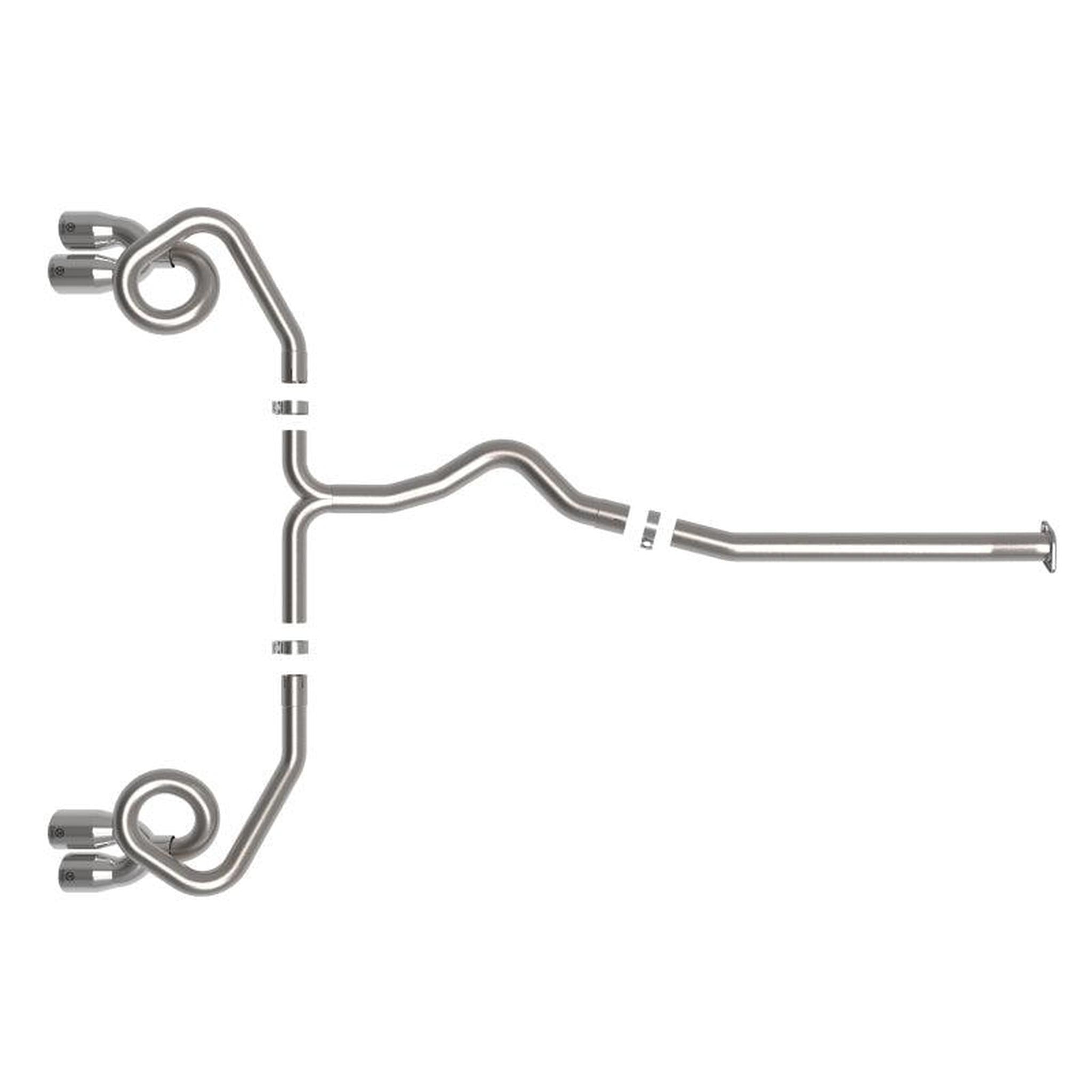 aFe POWER Takeda 3in to 2-1/2in 304 SS Cat Back Exhaust w/ Polished Tips Subaru WRX 2022-2026 | 49-36809-P