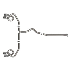 aFe POWER Takeda 3in to 2-1/2in 304 SS Cat Back Exhaust w/ Polished Tips Subaru WRX 2022-2026 | 49-36809-P