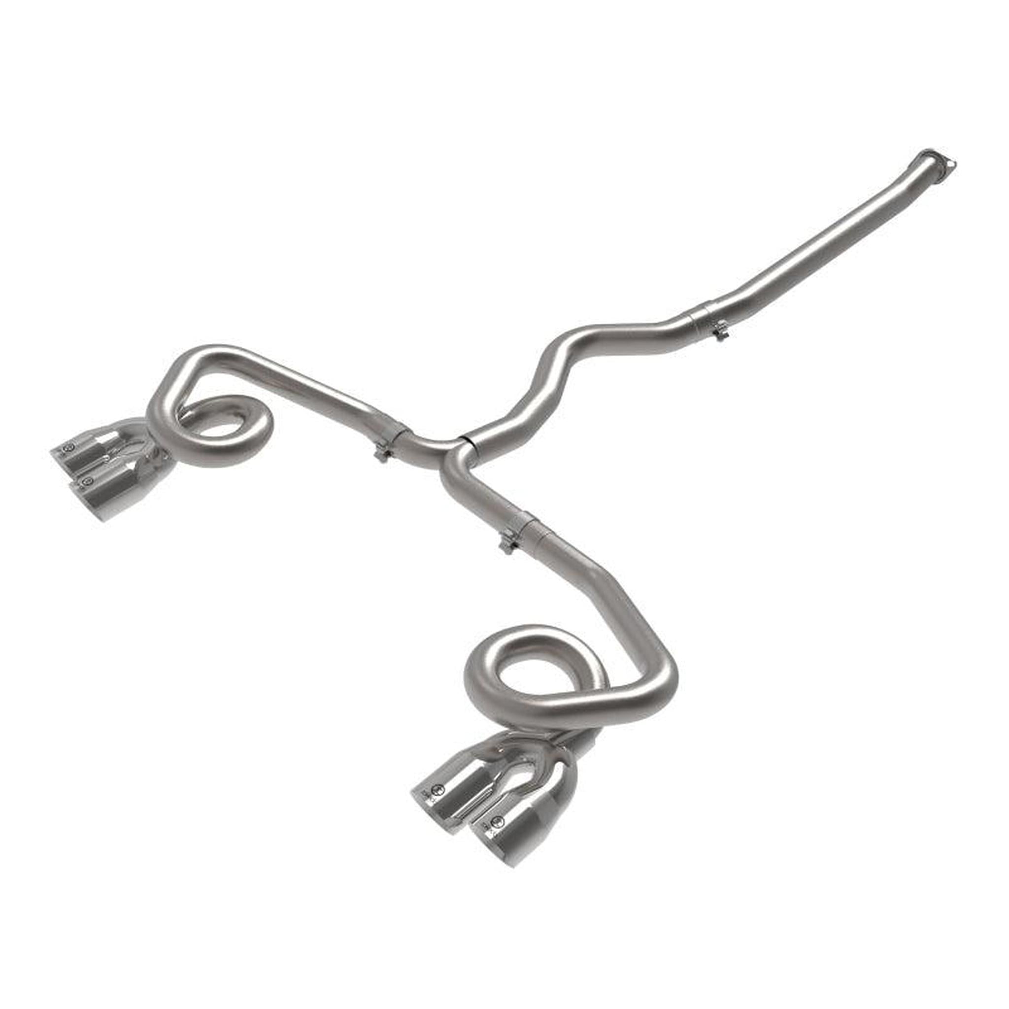 aFe POWER Takeda 3in to 2-1/2in 304 SS Cat Back Exhaust w/ Polished Tips Subaru WRX 2022-2026 | 49-36809-P