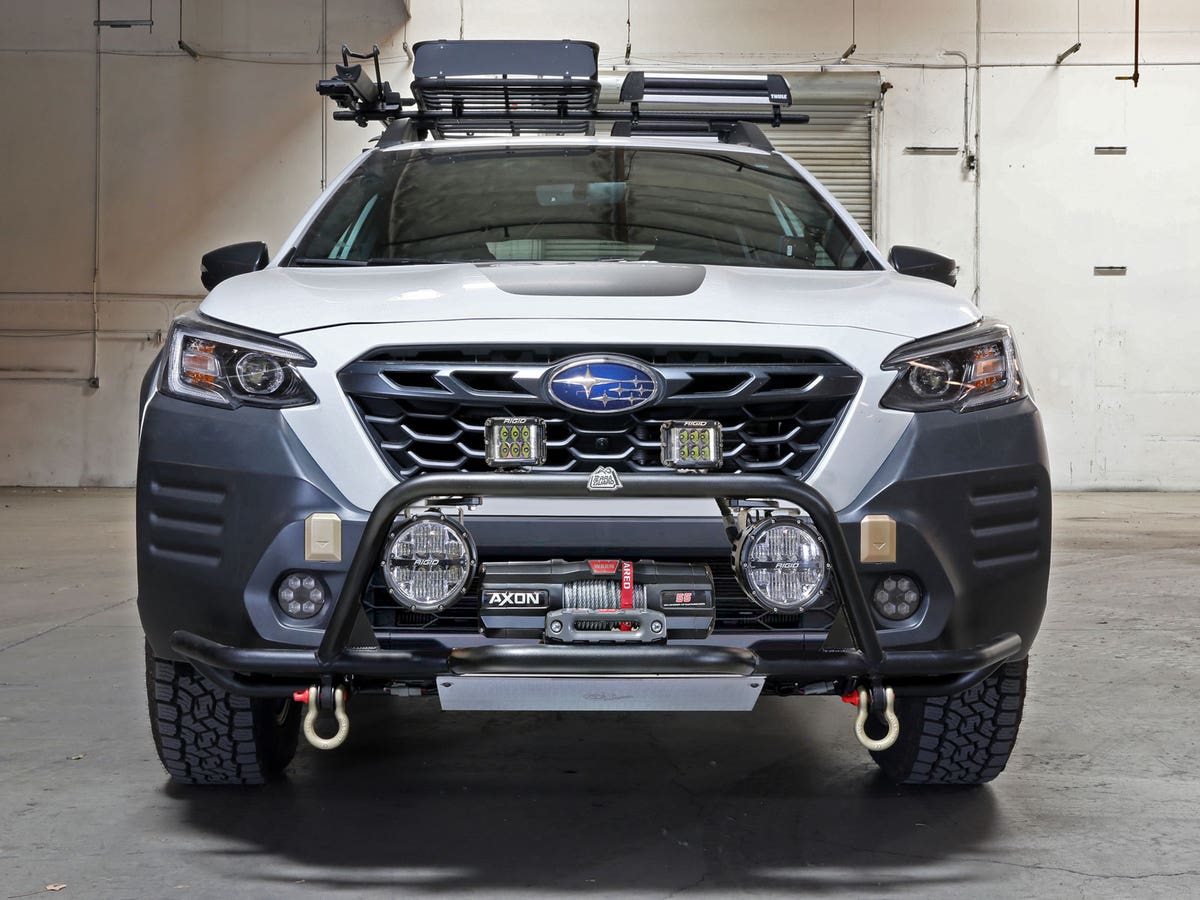 aFe POWER Terra Guard Front Bumper w/ Winch Mount Black Subaru Outback Wilderness 22-24 | 79-27012