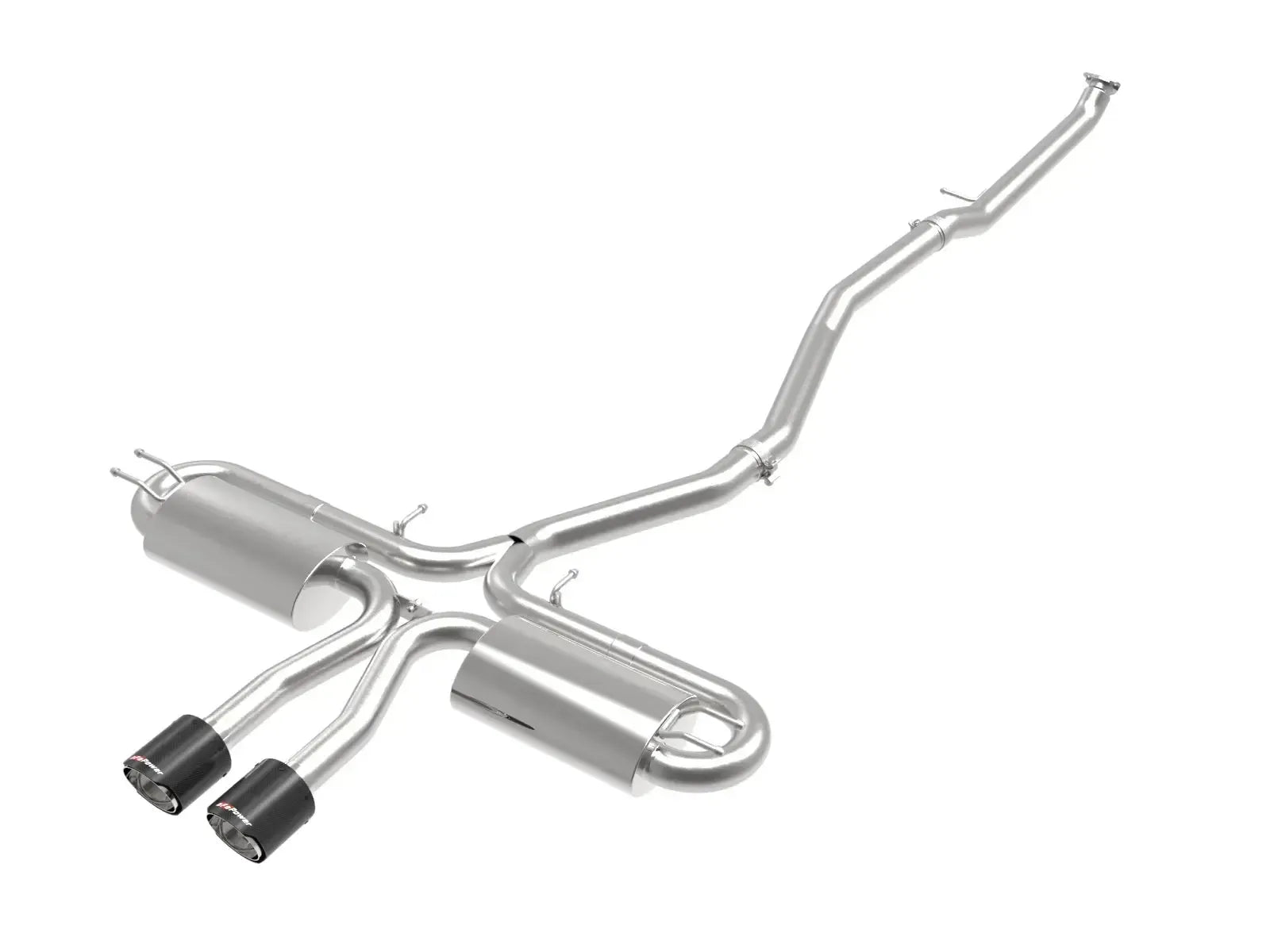 aFe Takeda 3" 304 SS Cat Back Exhaust w/ Carbon Tips Honda Civic Si Sedan 2017-2020 | 49-36621-1C