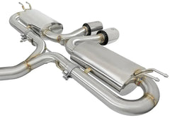 aFe Takeda 3" 304 Stainless Cat Back Exhaust w/ Polished Tips Honda Civic Si Sedan 2017-2020 | 49-36618-P