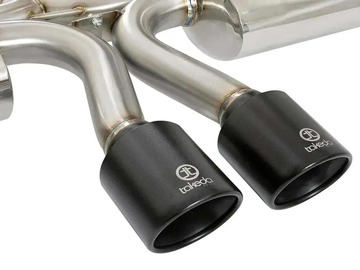 aFe Takeda 3" Cat Back Exhaust 304SS w/ Black Tips Honda Civic Si Sedan 2017-2020 | 49-36621-B