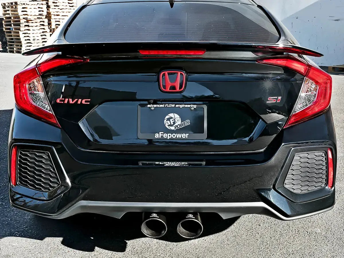 aFe Takeda 3" Cat Back Exhaust 304SS w/ Black Tips Honda Civic Si Sedan 2017-2020 | 49-36621-B