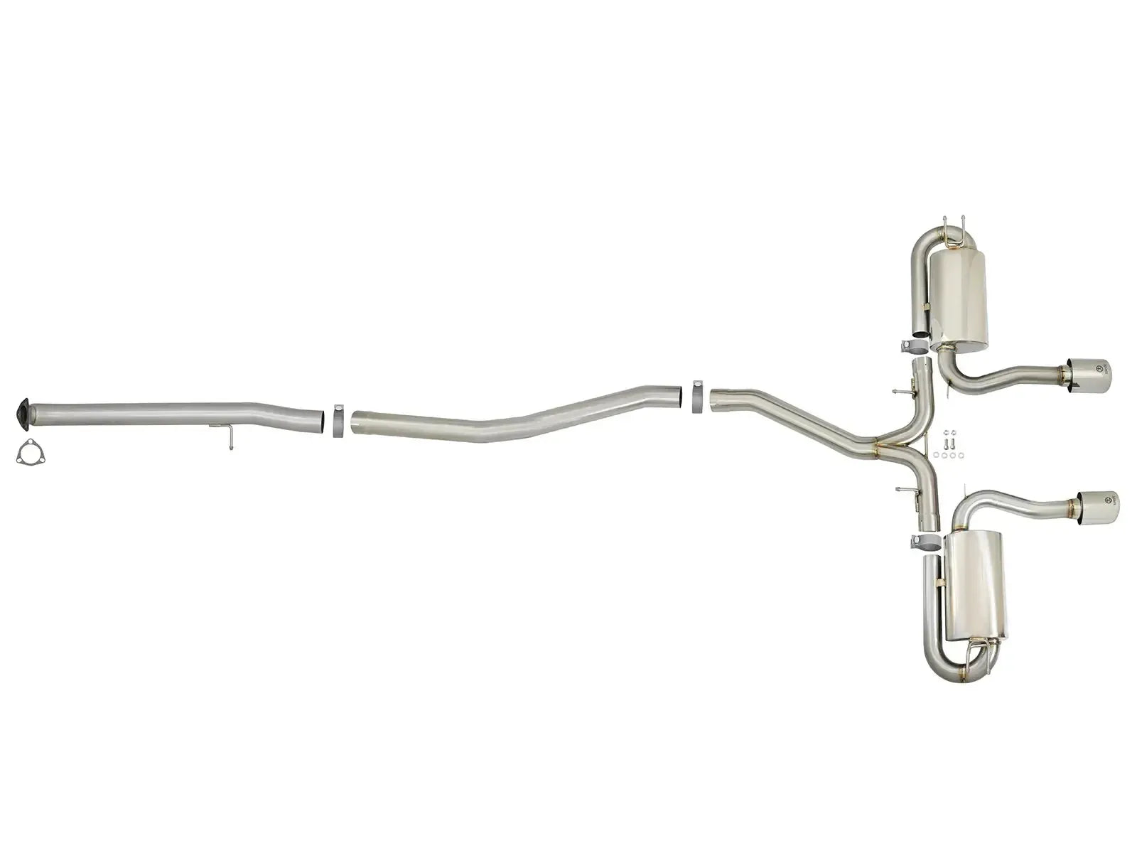 aFe Takeda 3" Catback Exhaust w/ Polished Tips 304SS Honda Civic Si Sedan 2017-2020 | 49-36621-P