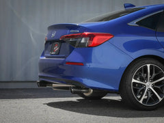 aFe Takeda 304SS Cat Back Exhaust 2.5" w/ Carbon Fiber Tips Honda Civic Si Sedan 2022-2026 | 49-36628-C