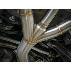 aFe Takeda 3in 304 SS Cat Back Exhaust w/ Blue Flame Tips Honda Civic Type R 2017-2021 | 49-36616-L
